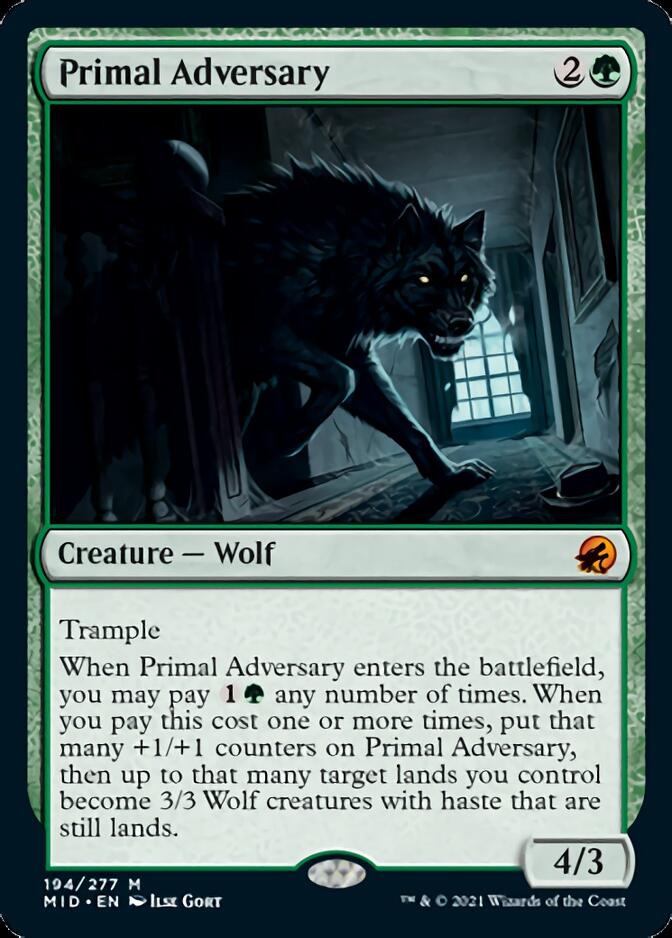 Primal Adversary [Innistrad: Midnight Hunt] | Exor Games Summserside