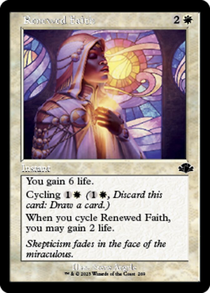 Renewed Faith (Retro) [Dominaria Remastered] | Exor Games Summserside