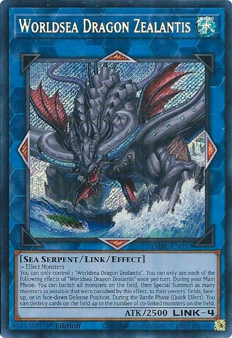 Worldsea Dragon Zealantis [DABL-EN050] Secret Rare | Exor Games Summserside