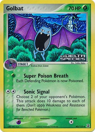 Golbat (43/113) (Stamped) [EX: Delta Species] | Exor Games Summserside