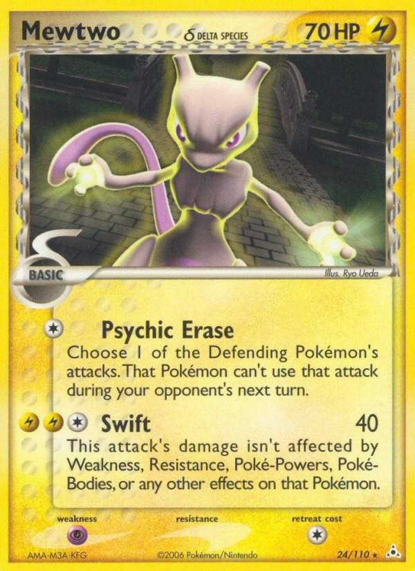 Mewtwo (24/110) (Delta Species) [EX: Holon Phantoms] | Exor Games Summserside