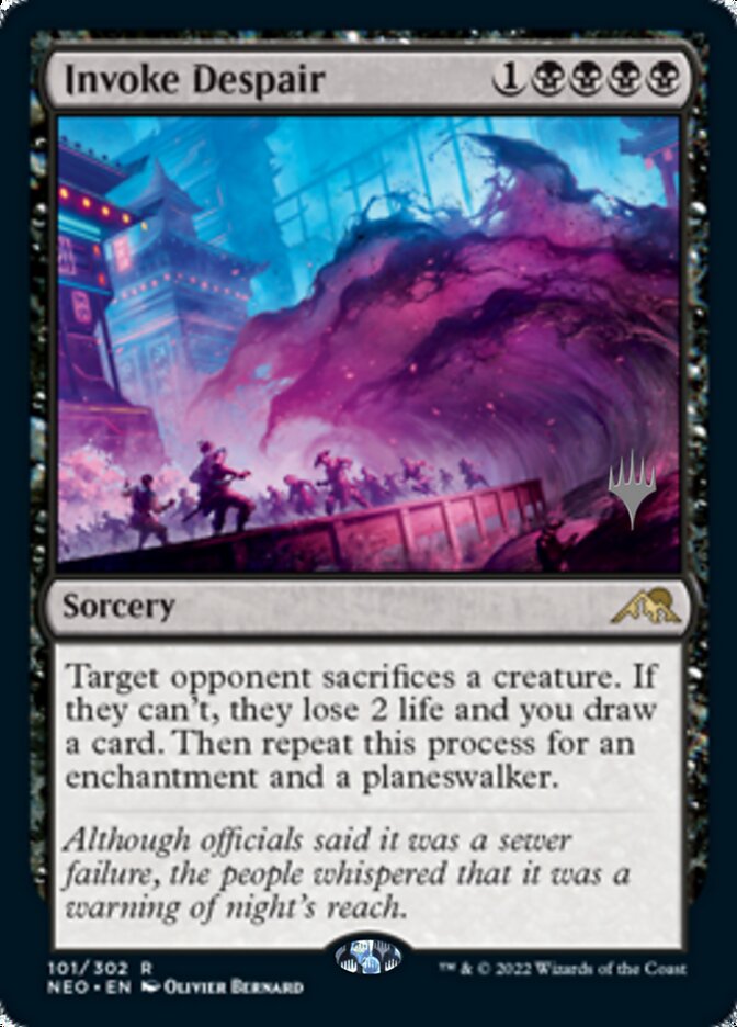 Invoke Despair (Promo Pack) [Kamigawa: Neon Dynasty Promos] | Exor Games Summserside