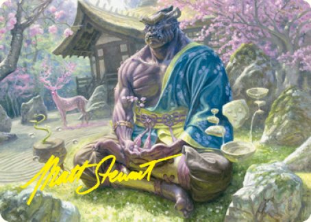 Kosei, Penitent Warlord Art Card (Gold-Stamped Signature) [Kamigawa: Neon Dynasty Art Series] | Exor Games Summserside