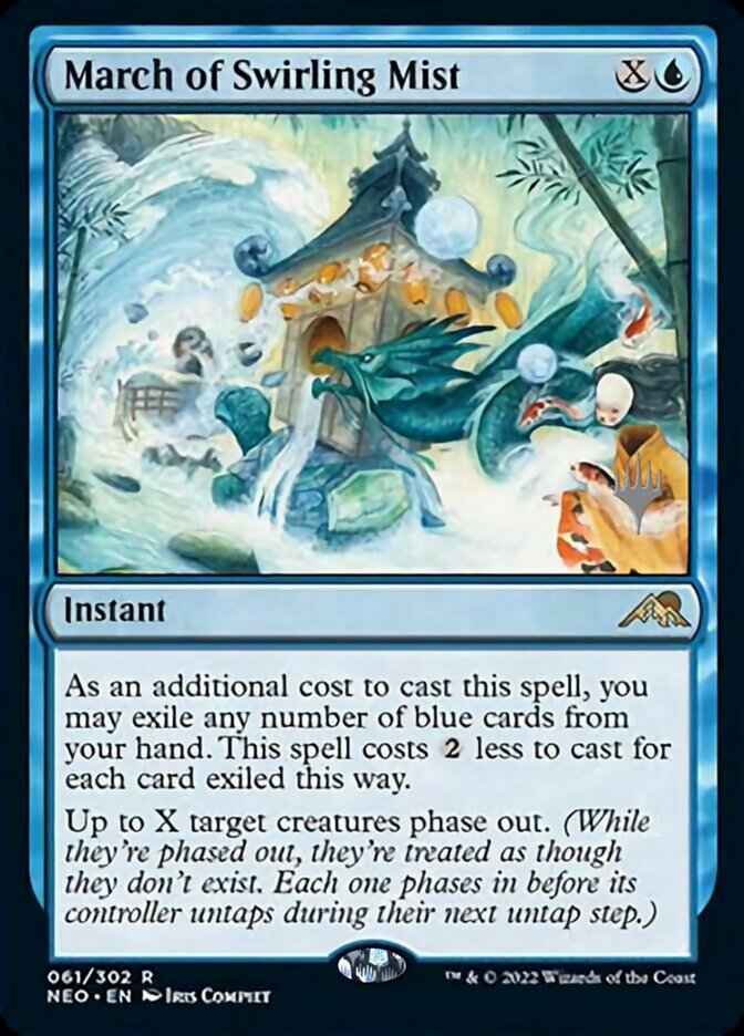 March of Swirling Mist (Promo Pack) [Kamigawa: Neon Dynasty Promos] | Exor Games Summserside