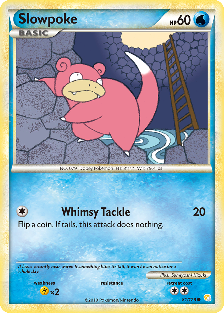 Slowpoke (81/123) [HeartGold & SoulSilver: Base Set] | Exor Games Summserside