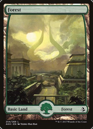 Forest (254) - Full Art [Amonkhet] | Exor Games Summserside