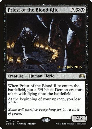 Priest of the Blood Rite [Magic Origins Promos] | Exor Games Summserside