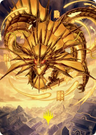 Ao, the Dawn Sky 2 Art Card (Gold-Stamped Signature) [Kamigawa: Neon Dynasty Art Series] | Exor Games Summserside
