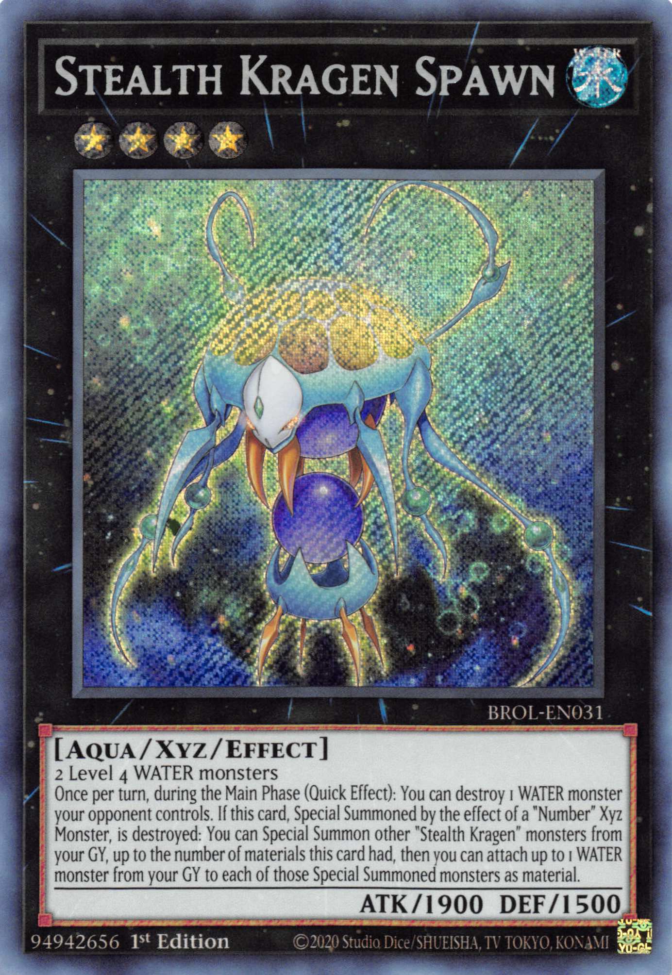 Stealth Kragen Spawn [BROL-EN031] Secret Rare | Exor Games Summserside