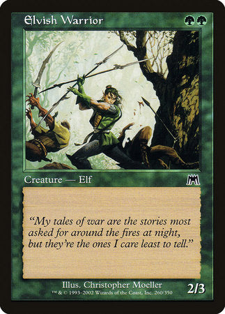 Elvish Warrior [Onslaught] | Exor Games Summserside