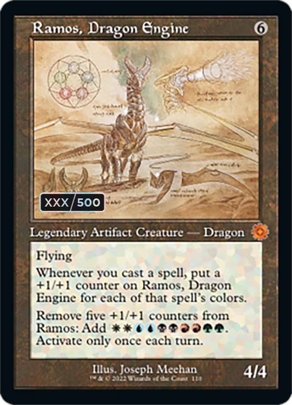 Ramos, Dragon Engine (Retro Schematic) (Serial Numbered) [The Brothers' War Retro Artifacts] | Exor Games Summserside