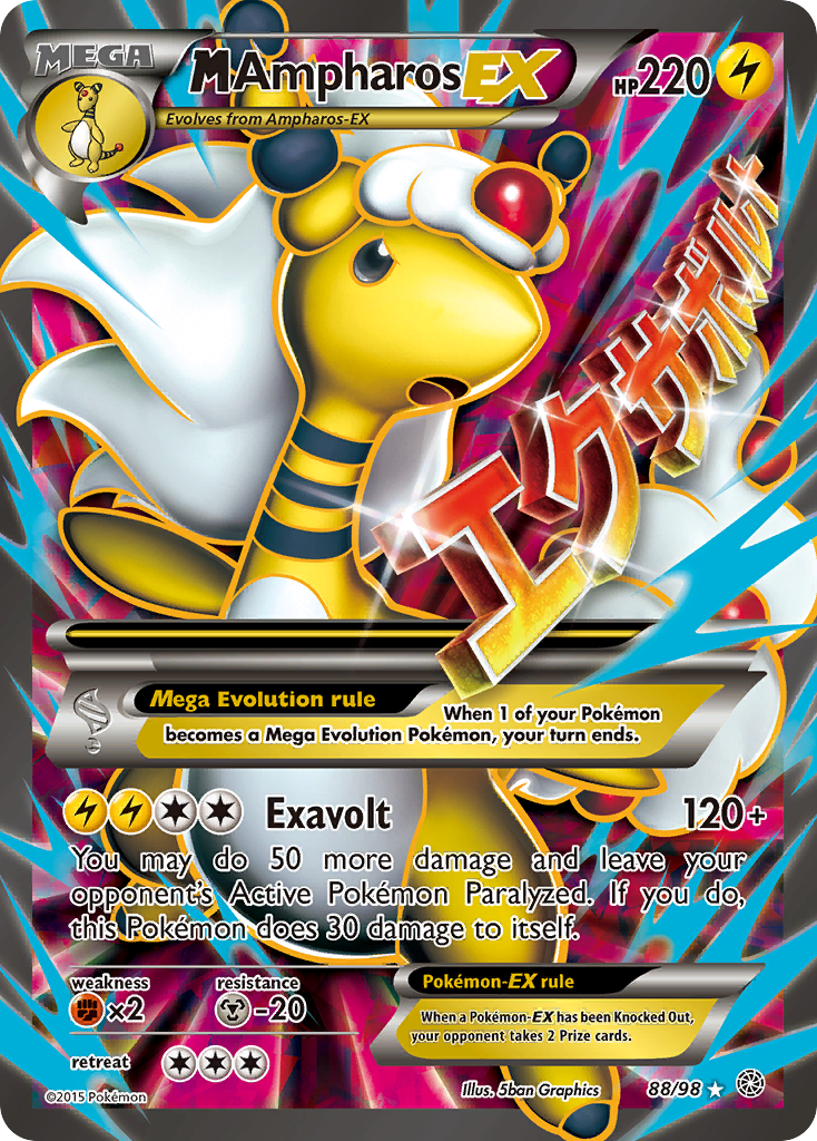 M Ampharos EX (88/98) [XY: Ancient Origins] | Exor Games Summserside