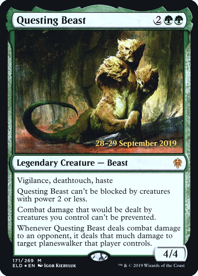 Questing Beast  [Throne of Eldraine Prerelease Promos] | Exor Games Summserside