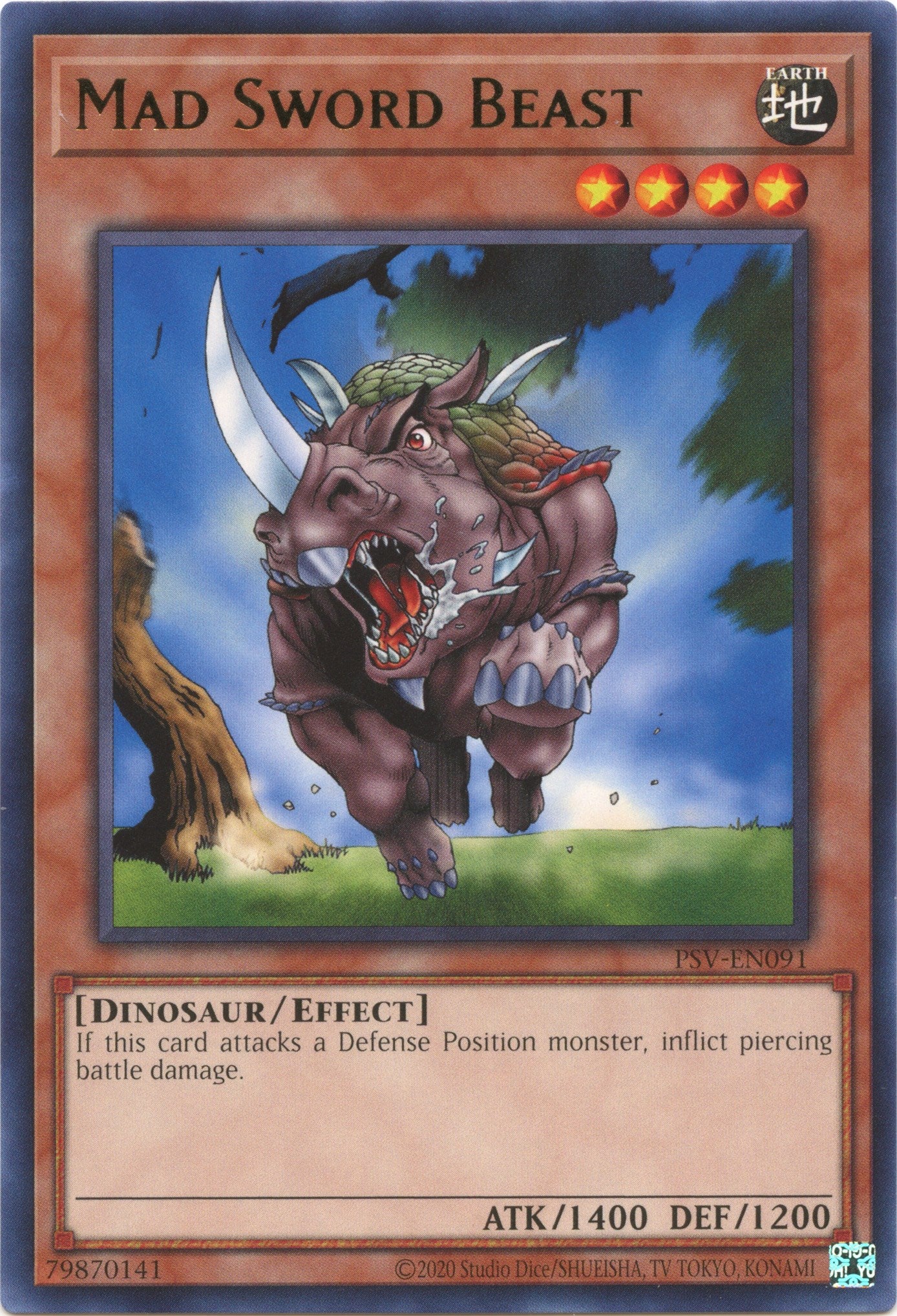 Mad Sword Beast (25th Anniversary) [PSV-EN091] Rare | Exor Games Summserside