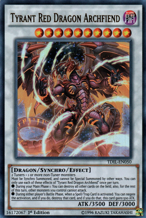 Tyrant Red Dragon Archfiend [TDIL-EN050] Ultra Rare | Exor Games Summserside