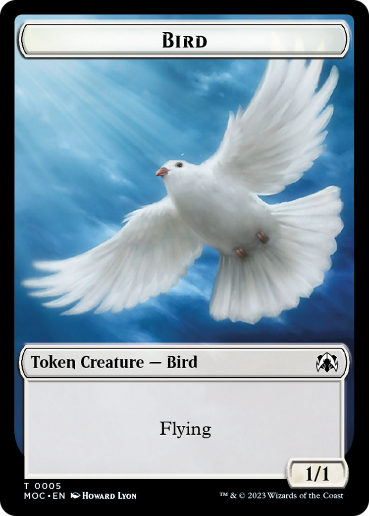 Bird // Kobolds of Kher Keep Double-Sided Token [March of the Machine Commander Tokens] | Exor Games Summserside