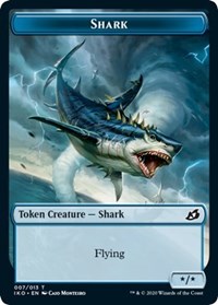 Shark // Human Soldier (003) Double-sided Token [Ikoria: Lair of Behemoths Tokens] | Exor Games Summserside