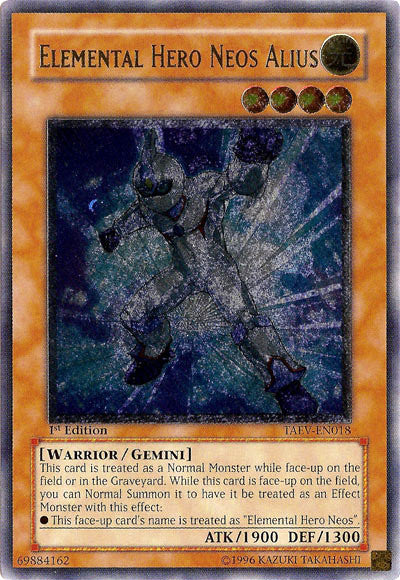 Elemental Hero Neos Alius [TAEV-EN018] Ultimate Rare | Exor Games Summserside
