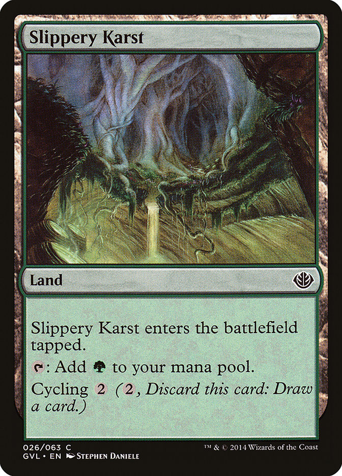 Slippery Karst (Garruk vs. Liliana) [Duel Decks Anthology] | Exor Games Summserside