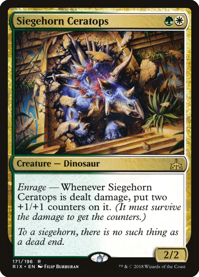 Siegehorn Ceratops [Rivals of Ixalan] | Exor Games Summserside