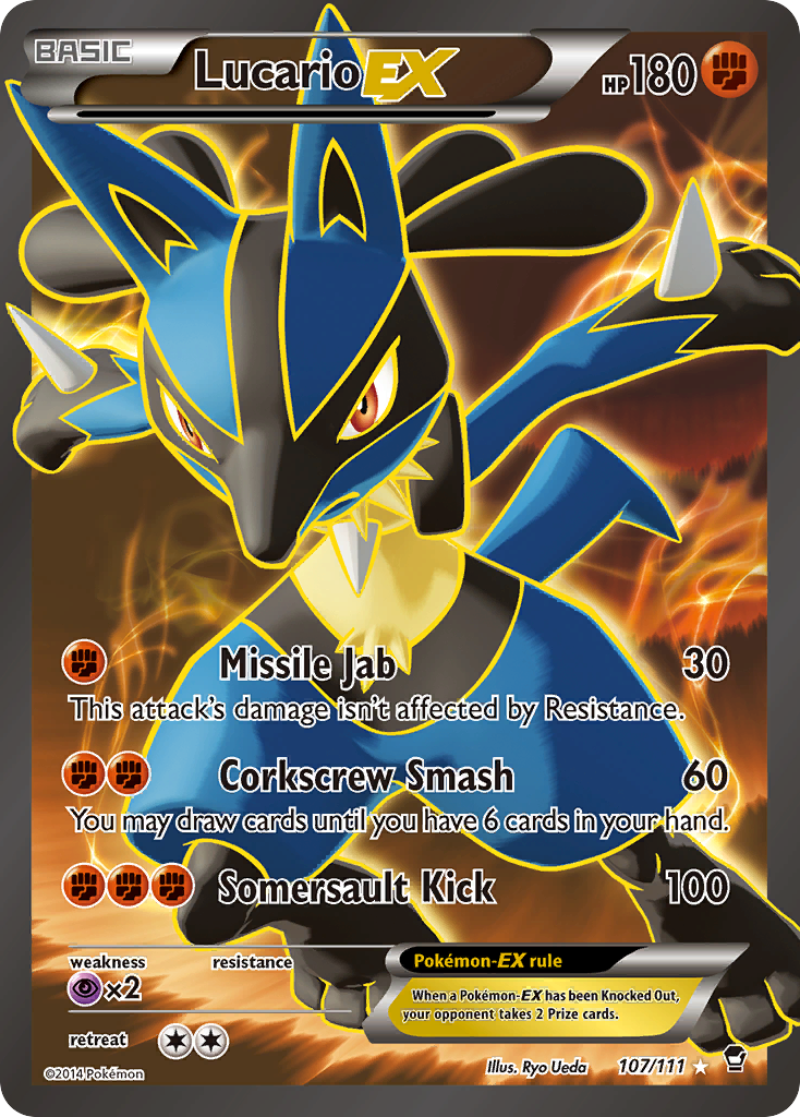 Lucario EX (107/111) [XY: Furious Fists] | Exor Games Summserside