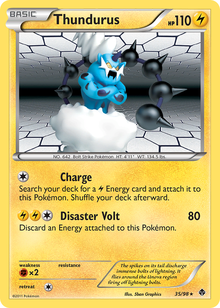 Thundurus (35/98) [Black & White: Emerging Powers] | Exor Games Summserside