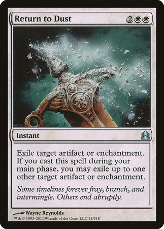 Return to Dust [Commander 2011] | Exor Games Summserside