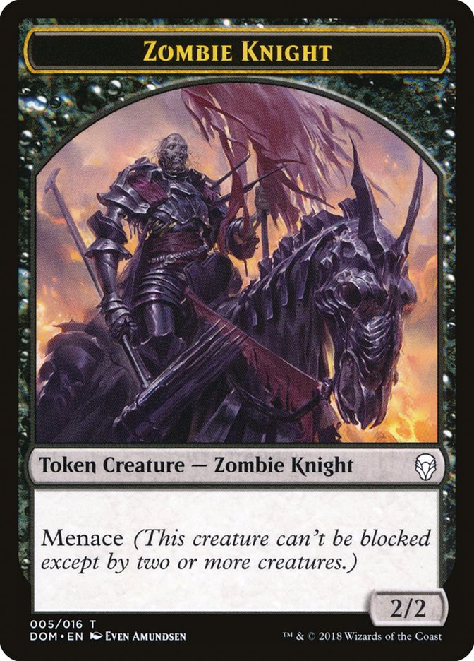 Zombie Knight [Dominaria Tokens] | Exor Games Summserside