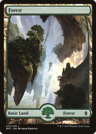 Forest (272) - Full Art [Battle for Zendikar] | Exor Games Summserside