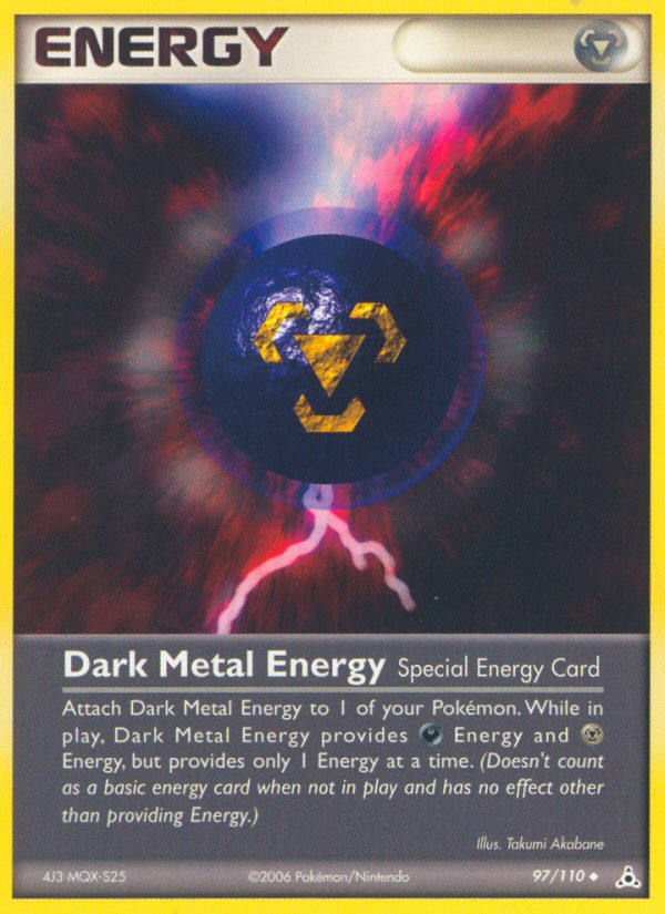 Dark Metal Energy (97/110) [EX: Holon Phantoms] | Exor Games Summserside