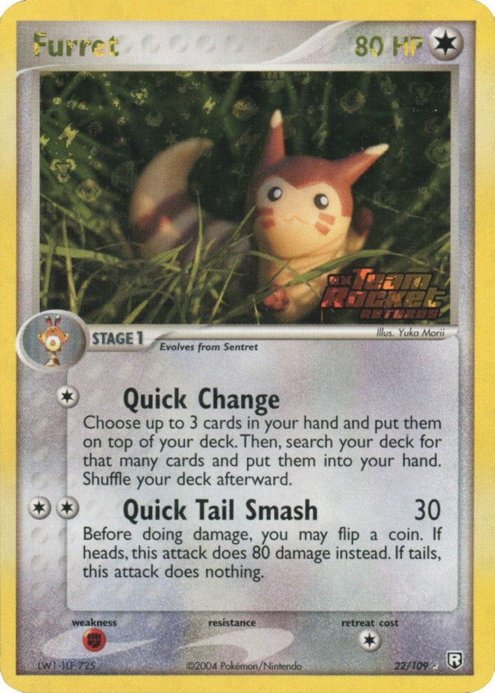 Furret (22/109) (Stamped) [EX: Team Rocket Returns] | Exor Games Summserside