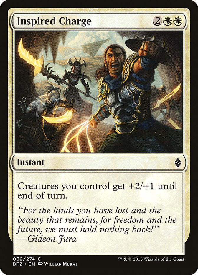 Inspired Charge [Battle for Zendikar] | Exor Games Summserside