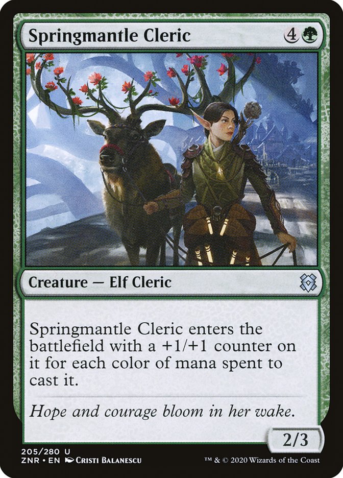 Springmantle Cleric [Zendikar Rising] | Exor Games Summserside