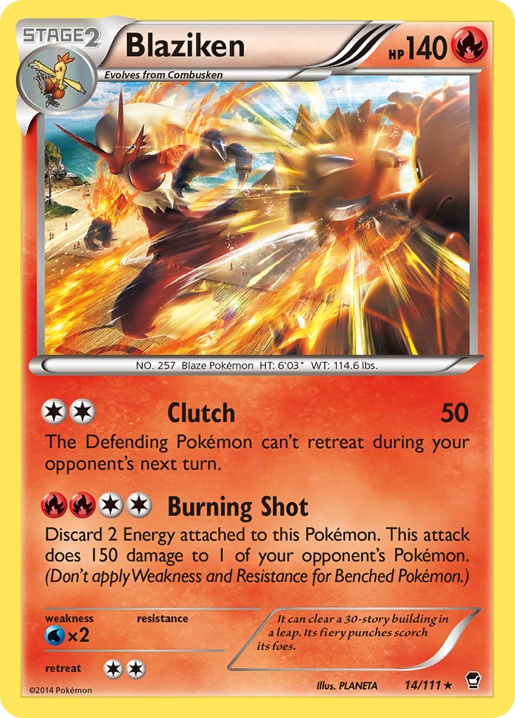 Blaziken (14/111) [XY: Furious Fists] | Exor Games Summserside