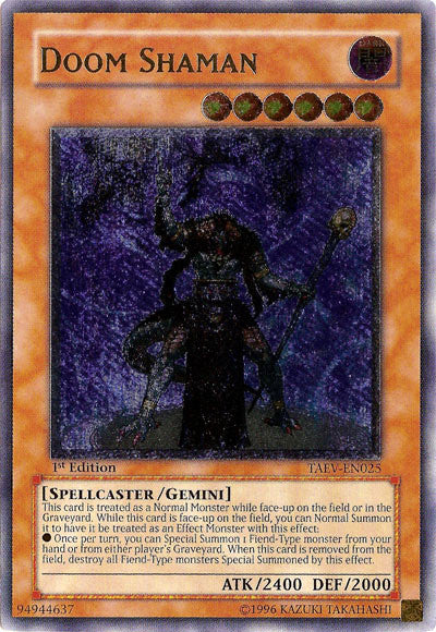 Doom Shaman [TAEV-EN025] Ultimate Rare | Exor Games Summserside