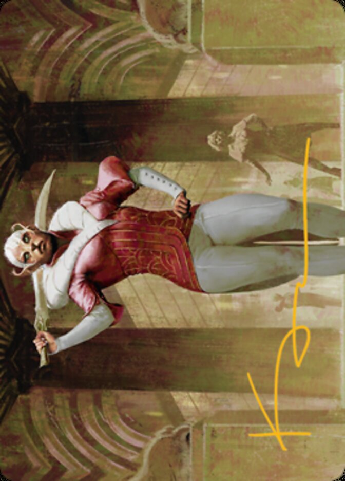 Mage's Attendant Art Card (Gold-Stamped Signature) [Streets of New Capenna Art Series] | Exor Games Summserside