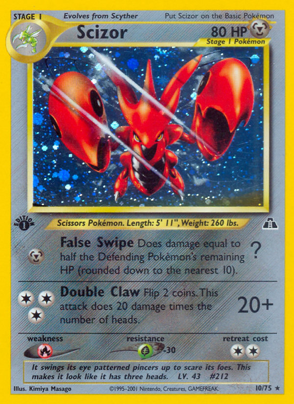 Scizor (10/75) [Neo Discovery 1st Edition] | Exor Games Summserside