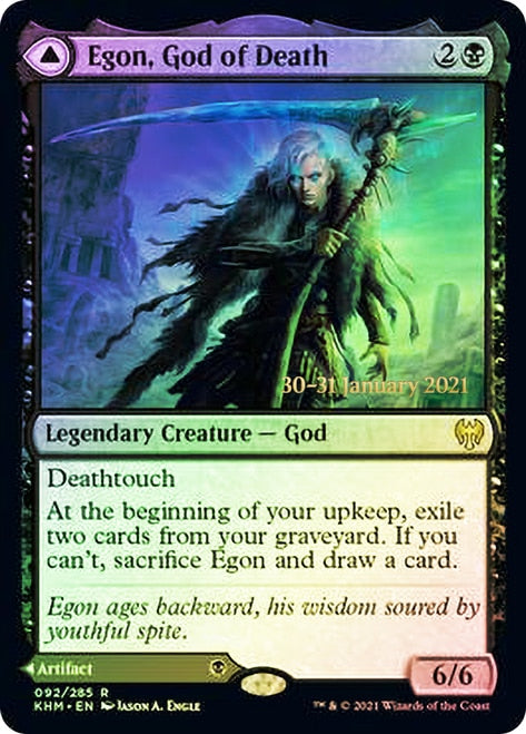 Egon, God of Death // Throne of Death  [Kaldheim Prerelease Promos] | Exor Games Summserside