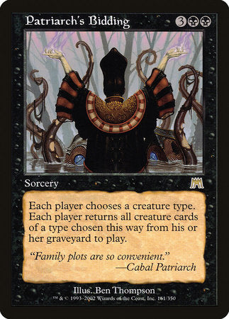 Patriarch's Bidding [Onslaught] | Exor Games Summserside
