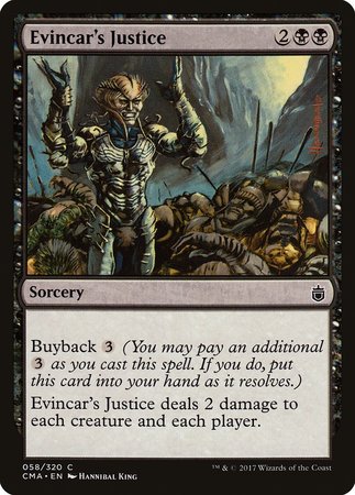 Evincar's Justice [Commander Anthology] | Exor Games Summserside