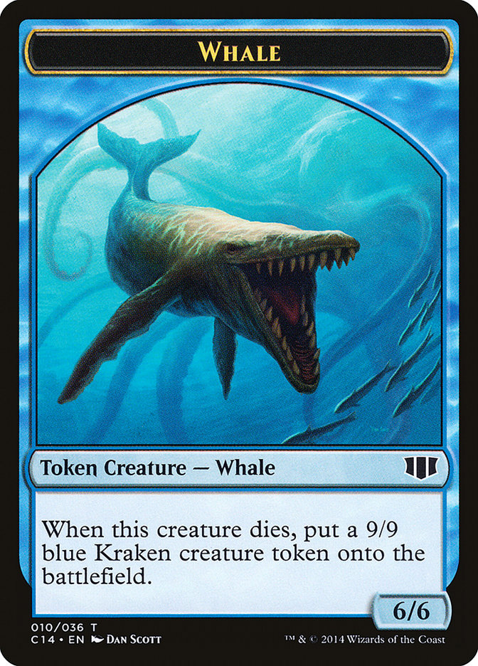 Whale // Zombie (011/036) Double-sided Token [Commander 2014 Tokens] | Exor Games Summserside