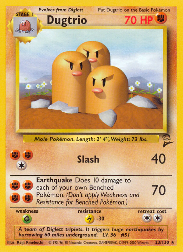 Dugtrio (23/130) [Base Set 2] | Exor Games Summserside