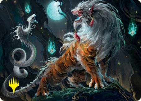 Gloomshrieker Art Card (Gold-Stamped Signature) [Kamigawa: Neon Dynasty Art Series] | Exor Games Summserside