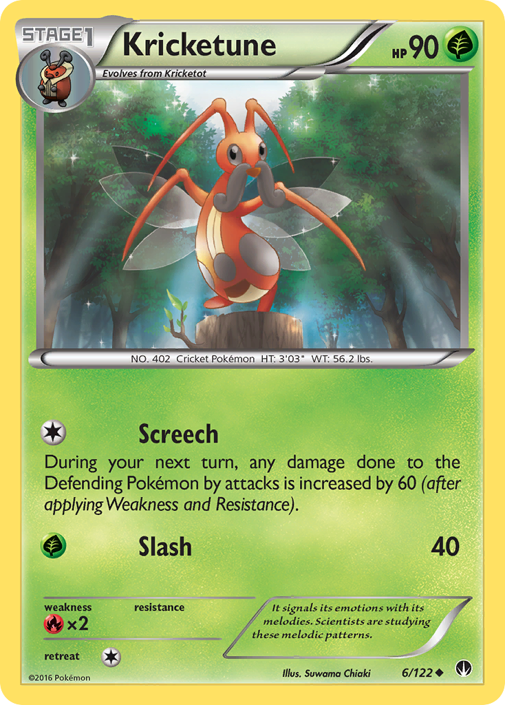 Kricketune (6/122) [XY: BREAKpoint] | Exor Games Summserside