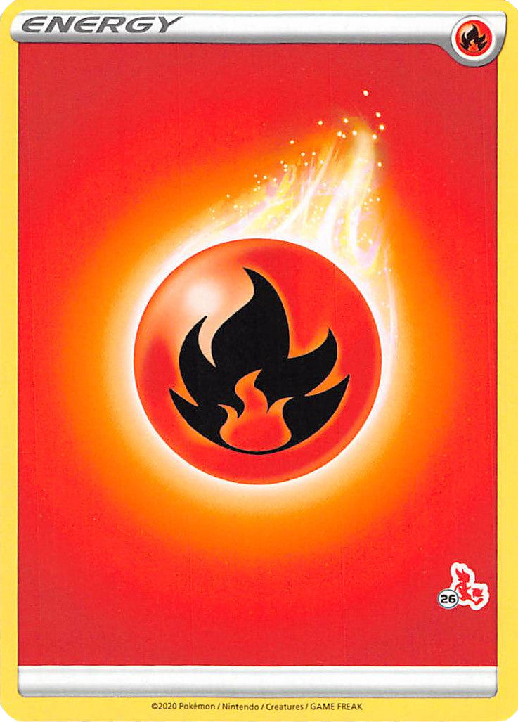 Fire Energy (Cinderace Stamp #26) [Battle Academy 2022] | Exor Games Summserside