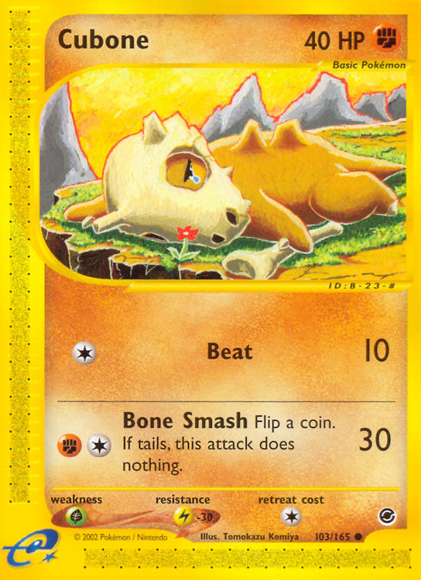 Cubone (103/165) [Expedition: Base Set] | Exor Games Summserside