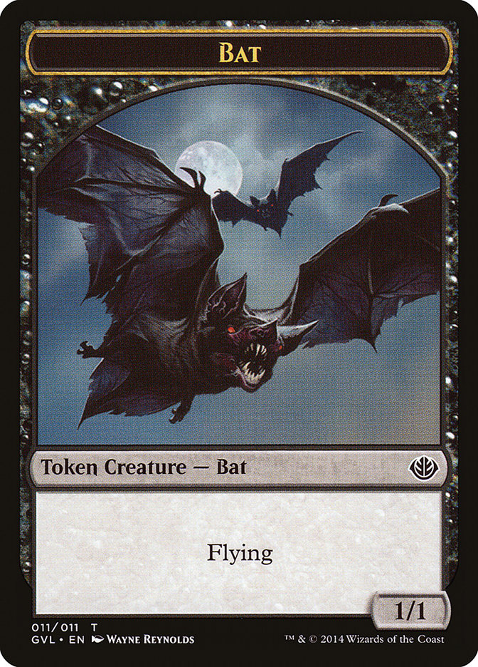 Bat Token (Garruk vs. Liliana) [Duel Decks Anthology Tokens] | Exor Games Summserside