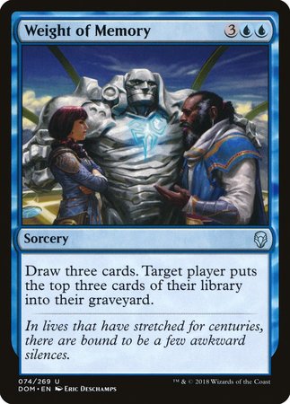Weight of Memory [Dominaria] | Exor Games Summserside