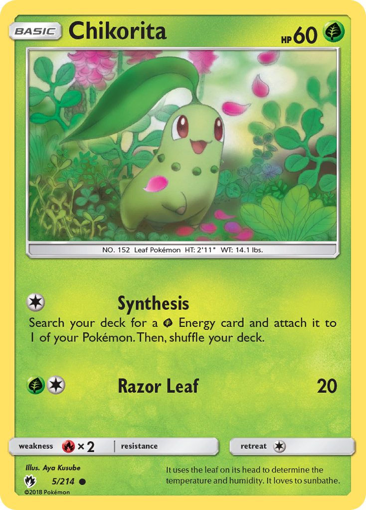 Chikorita (5/214) [Sun & Moon: Lost Thunder] | Exor Games Summserside