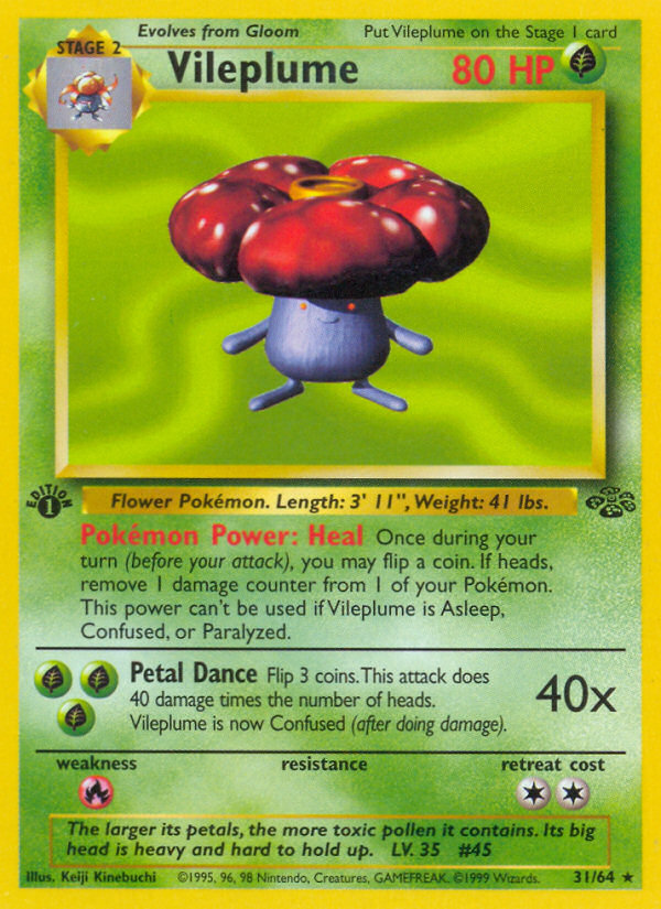 Vileplume (31/64) [Jungle 1st Edition] | Exor Games Summserside